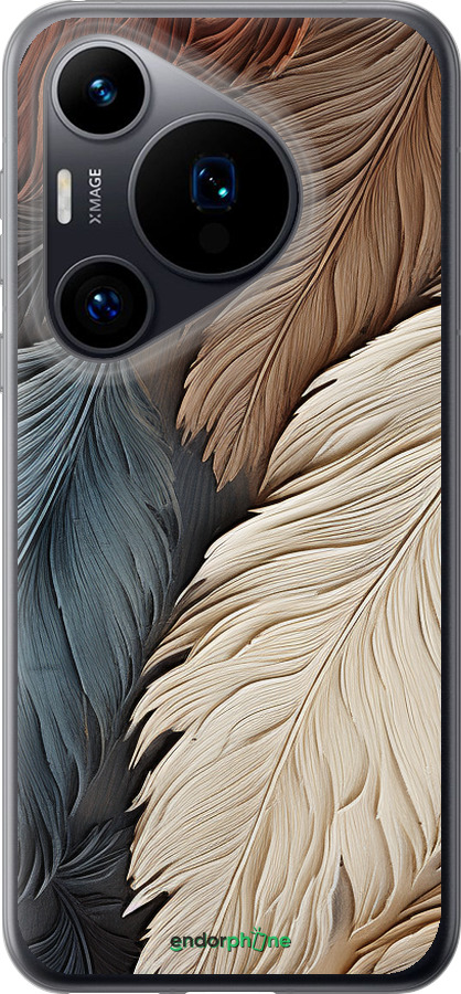 Силиконовый чехол Листья в стиле бохо для Huawei Pura 70 - 5643u-3703 изображение 