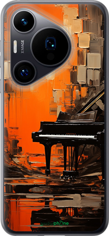 Силиконовый чехол Чехол для телефона Оранжевый Рояль для Huawei Pura 70 - 5937u-3703 изображение 