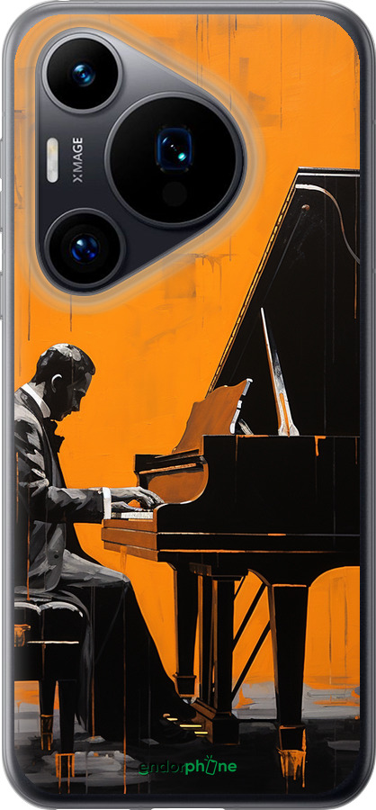 Силиконовый чехол Чехол для телефона Мужчина за Роялем для Huawei Pura 70 - 5938u-3703 изображение 