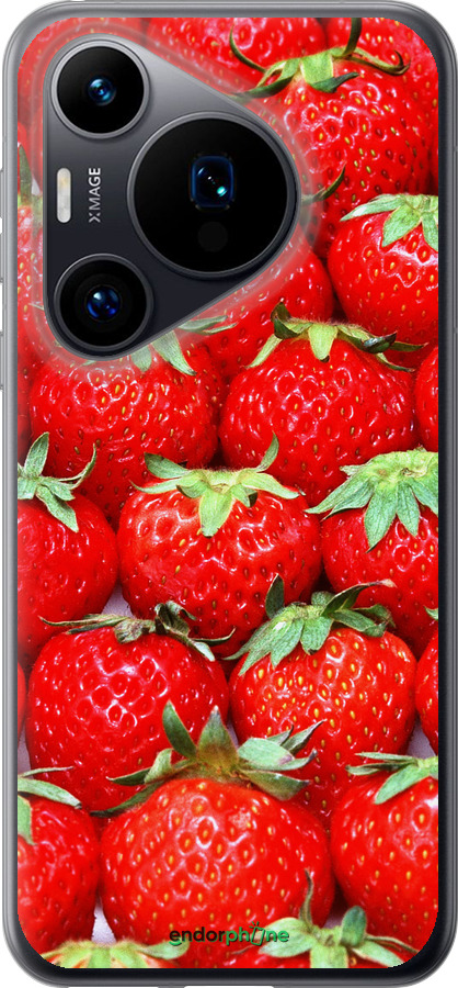 Силіконовий чехол Полуниця для Huawei Pura 70 - 6020u-3703 изображение 