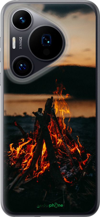 Силиконовый чехол Огонь для Huawei Pura 70 - 6021u-3703 изображение 