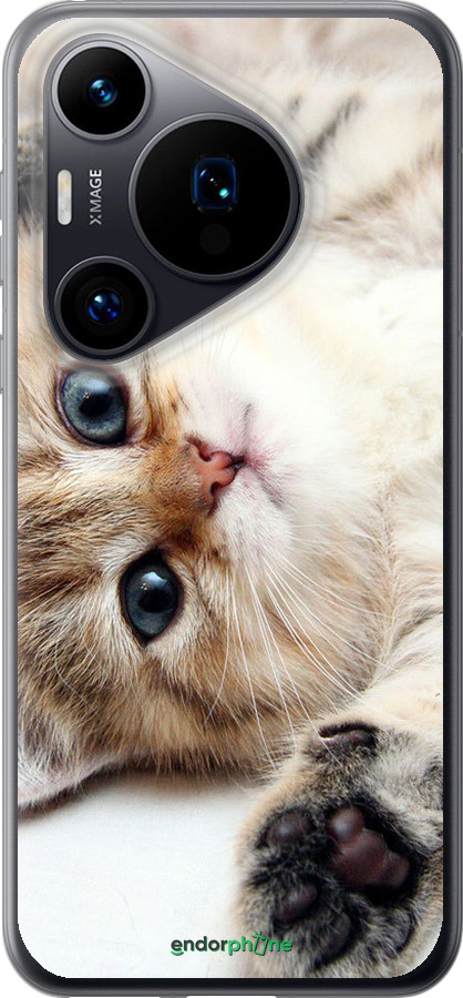 Силиконовый чехол Котик для Huawei Pura 70 - 6024u-3703 изображение 