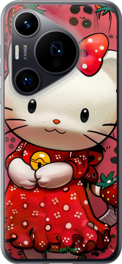 Силиконовый чехол hello kitty1 для Huawei Pura 70 - 6036u-3703 изображение 