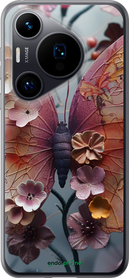 Силиконовый чехол Fairy Butterfly для Huawei Pura 70 - 6048u-3703 изображение 
