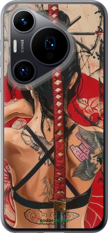 Силиконовый чехол Тайна катаны для Huawei Pura 70 - 6074u-3703 изображение 