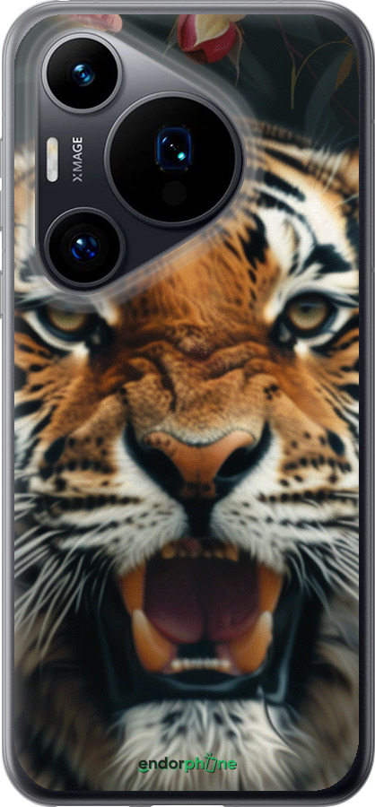 Силиконовый чехол Тигровое величие для Huawei Pura 70 - 6080u-3703 изображение 