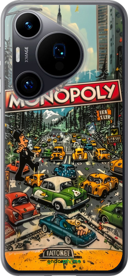 Силиконовый чехол Городской драйв Monopoly для Huawei Pura 70 - 6088u-3703 изображение 