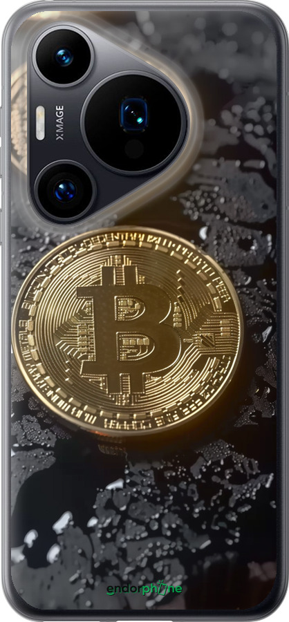 Силиконовый чехол Вулканический Bitcoin для Huawei Pura 70 - 6092u-3703 изображение 