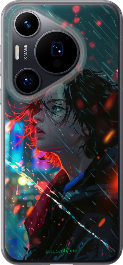 Силиконовый чехол Ночные огни для Huawei Pura 70 - 6096u-3703 изображение 