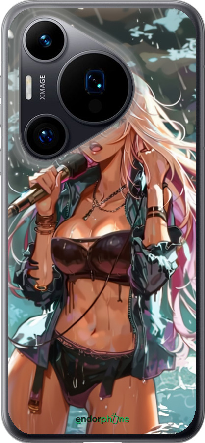 Силиконовый чехол Аниме-звезда под водопадом для Huawei Pura 70 - 6121u-3703 изображение 