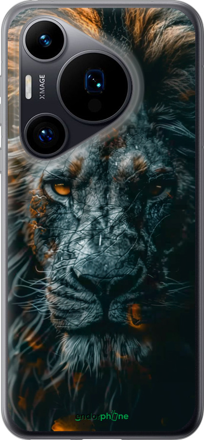 Силиконовый чехол Лев в сумерках для Huawei Pura 70 - 6154u-3703 изображение 