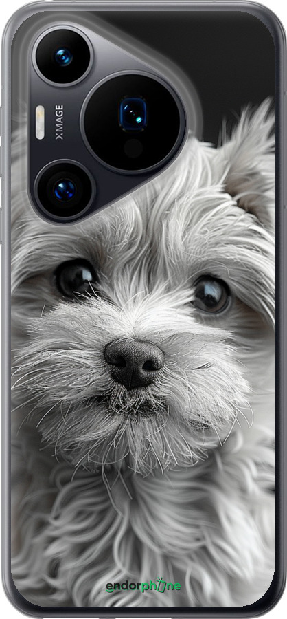 Силиконовый чехол Мальтипу на чорном фоне для Huawei Pura 70 - 6156u-3703 изображение 