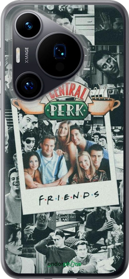 Силиконовый чехол Друзья для Huawei Pura 70 - 6276u-3703 изображение 