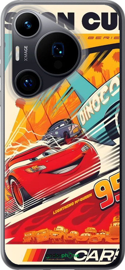 Силиконовый чехол Тачки для Huawei Pura 70 - 6288u-3703 изображение 