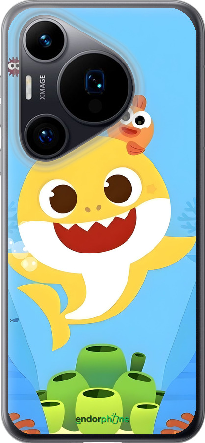 Силиконовый чехол Бейби Шарк для Huawei Pura 70 - 6303u-3703 изображение 