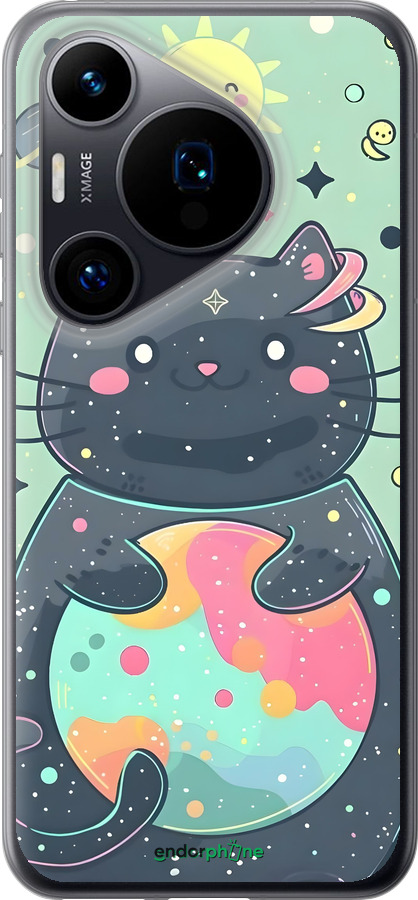 Силиконовый чехол Милый котик для Huawei Pura 70 - 6364u-3703 изображение 