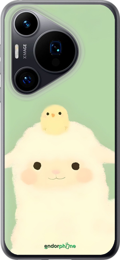 Силиконовый чехол Барашек и ципленок для Huawei Pura 70 - 6369u-3703 изображение 