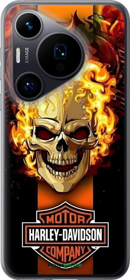 Силиконовый чехол Харлей девидсон для Huawei Pura 70 - 6370u-3703 изображение 