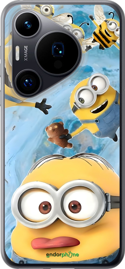 Силиконовый чехол Миньоны для Huawei Pura 70 - 6386u-3703 изображение 
