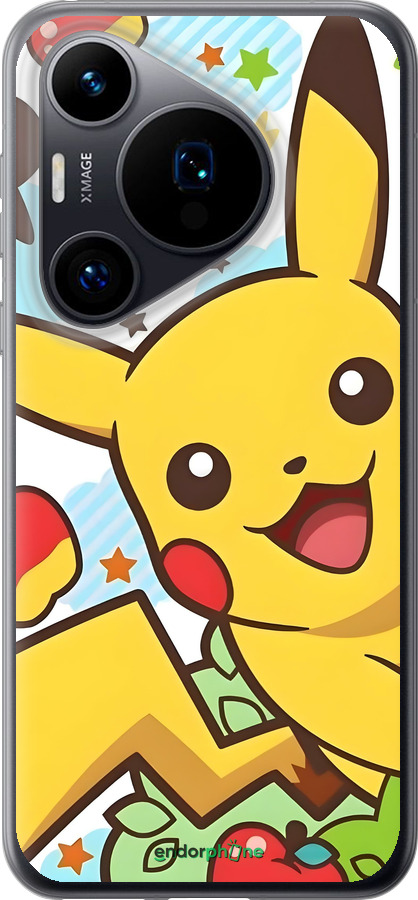 Силиконовый чехол Пикачу 2 для Huawei Pura 70 - 6391u-3703 изображение 