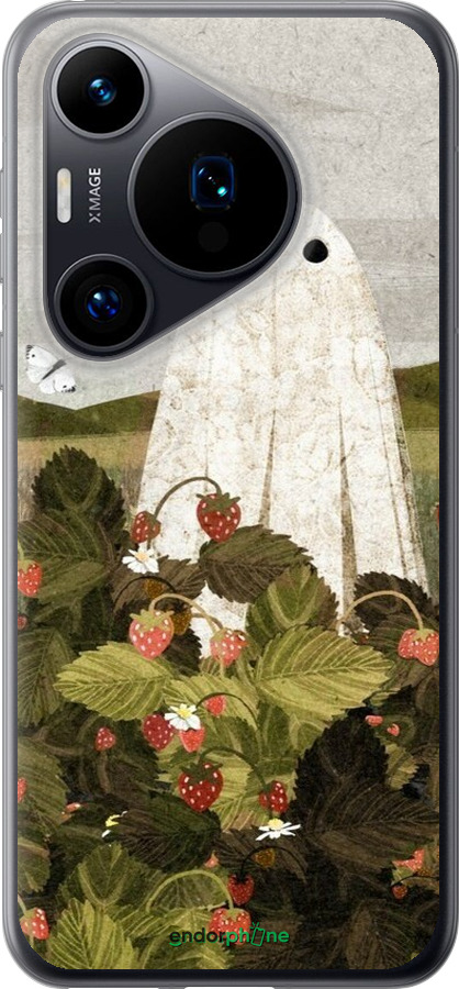 Силиконовый чехол Клубничные поля и привидения для Huawei Pura 70 - 6426u-3703 изображение 