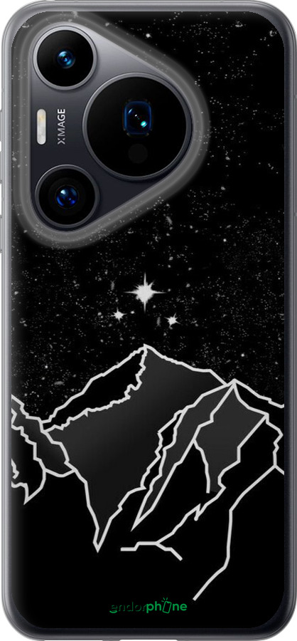Силиконовый чехол Минималистический горный пейзаж для Huawei Pura 70 - 6438u-3703 изображение 