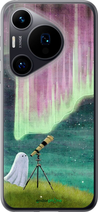 Силиконовый чехол Привидение и звезды для Huawei Pura 70 - 6443u-3703 изображение 