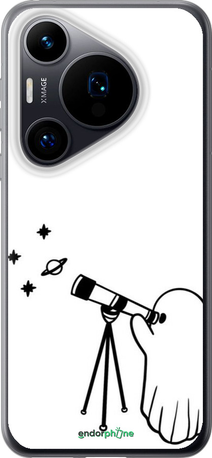 Силиконовый чехол Привидение астроном для Huawei Pura 70 - 6444u-3703 изображение 