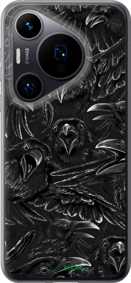 Силиконовый чехол Воронья ярость для Huawei Pura 70 - 6474u-3703 изображение 