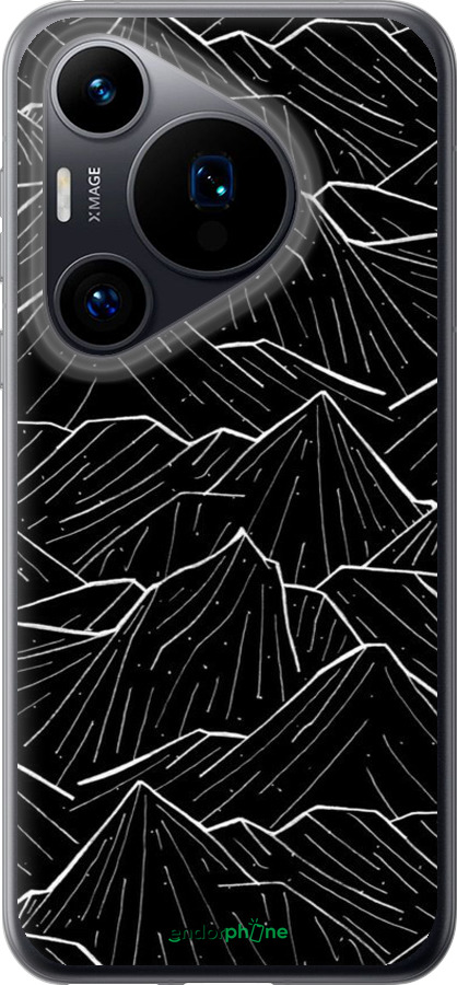 Силиконовый чехол С изображением Темных гор для Huawei Pura 70 - 6489u-3703 изображение 