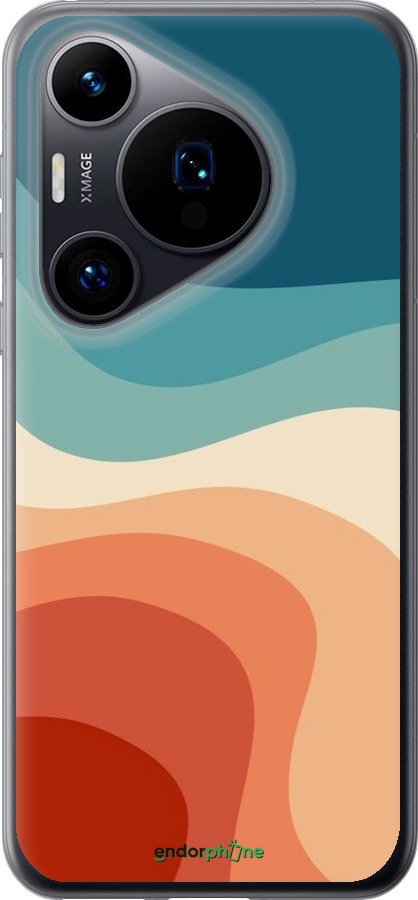 Силиконовый чехол В стиле ретро с волнами для Huawei Pura 70 - 6531u-3703 изображение 