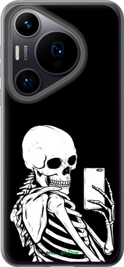 Силиконовый чехол Скелет делает Selfie для Huawei Pura 70 - 6535u-3703 изображение 