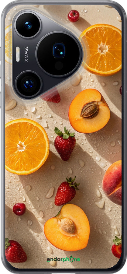 Силиконовый чехол Фрукты 3 для Huawei Pura 70 - 6703u-3703 изображение 