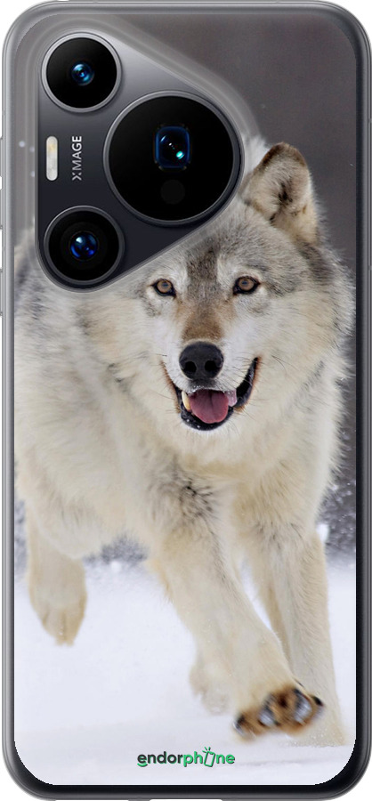 Силиконовый чехол Бегущий волк для Huawei Pura 70 - 826u-3703 изображение 