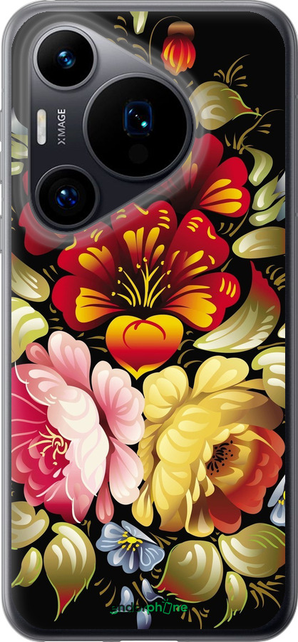 Силиконовый чехол Хохлома 6 для Huawei Pura 70 - 829u-3703 изображение 