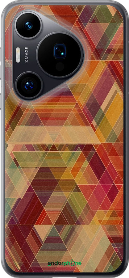 Силиконовый чехол Геометрический узор для Huawei Pura 70 - 904u-3703 изображение 