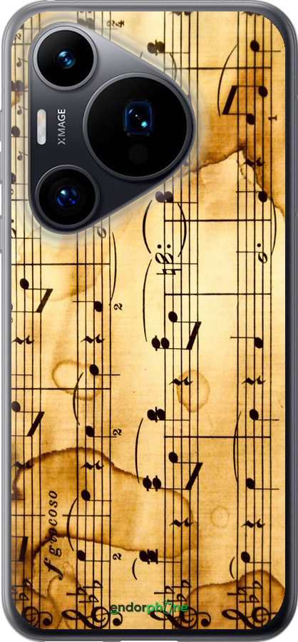 Силиконовый чехол Ноты для Huawei Pura 70 - 905u-3703 изображение 