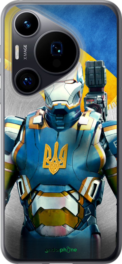 Силиконовый чехол Украинский киборг для Huawei Pura 70 - 980u-3703 изображение 