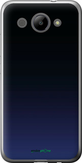 2D пластиковый чехол Градиент в тёмно - синем стиле для Huawei Y3 2017 - 6542t-991 изображение 