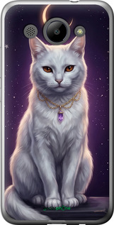 2D пластиковый чехол Mystic White Cat Gothic Dark Purple Gold для Huawei Y3 2017 - 6805t-991 изображение 