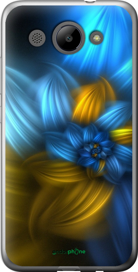 

Силіконовий чохол "Візерунок 46" для Huawei Y3 2017, Синій