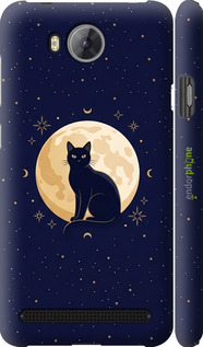 3D пластиковий матовий чехол Cute Cat Celestial/Witchy для Huawei Y3II / Y3 2 - 6787m-495 изображение 