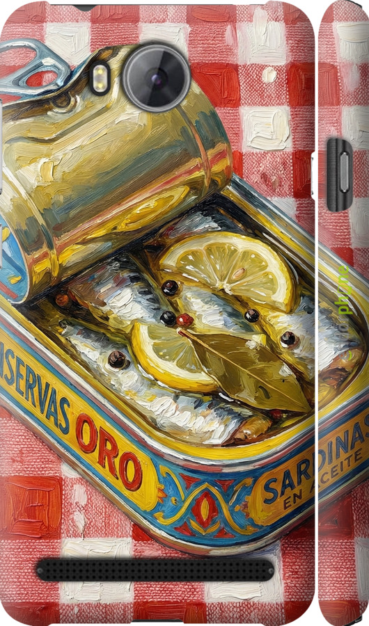 3D пластиковый матовый чехол Vintage Sardine Tin Phone для Huawei Y3II / Y3 2 - 6772m-495 изображение 