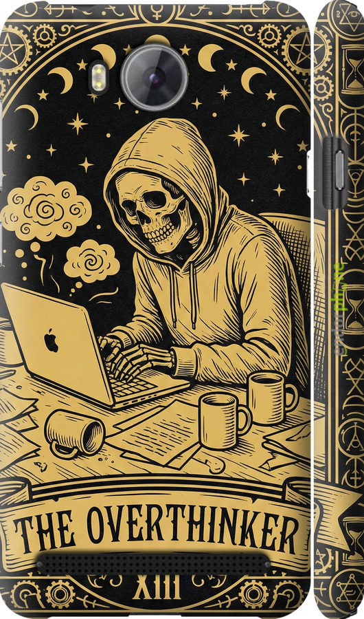 3D пластиковый матовый чехол The Overthinker для Huawei Y3II / Y3 2 - 6774m-495 изображение 