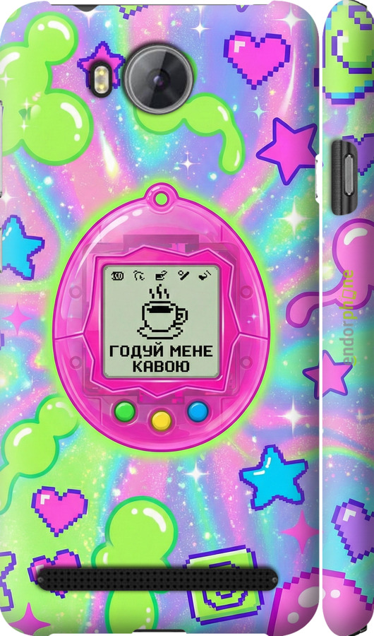 3D пластиковый матовый чехол Y2K Aesthetic Retro Pet: Годуй мене кавою для Huawei Y3II / Y3 2 - 6784m-495 изображение 