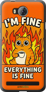 2D пластиковый чехол 'Funny Cat' для Huawei Y3II / Y3 2 изображение 15