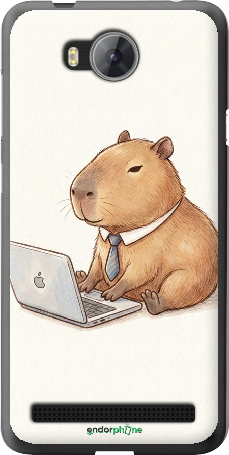 Силіконовий чехол Funny Capybara CEO Working для Huawei Y3II / Y3 2 - 6777u-495 изображение 