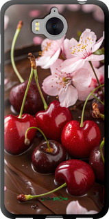 TPU чехол Вишня в шоколаде для Huawei Y5 2017 - 6698b-992 изображение 