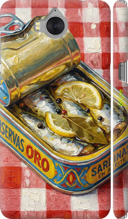3D пластиковый матовый чехол Vintage Sardine Tin Phone для Huawei Y5 2017 - 6772m-992 изображение 