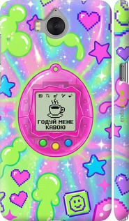 3D пластиковый матовый чехол Y2K Aesthetic Retro Pet: Годуй мене кавою для Huawei Y5 2017 - 6784m-992 изображение 